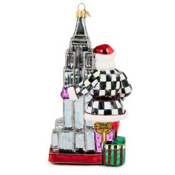 Alternative view of MACKENZIE-CHILDS Mackenzie-chilllds Empire State Building Glass Ornament