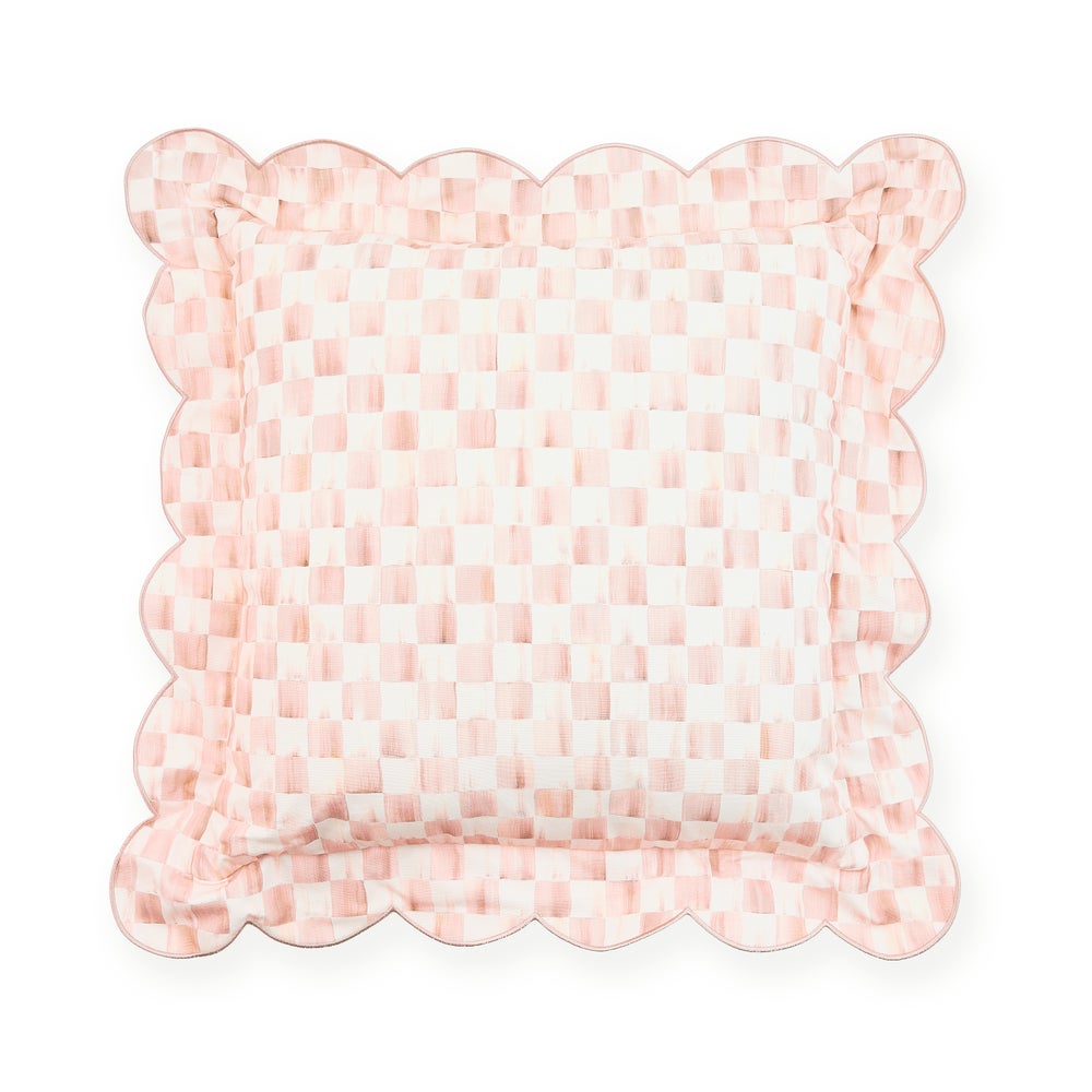 Check Reversible Scalloped Lumbar Throw Pillow - Image 6