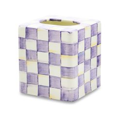 Alternative view of Mackenzie-chilllds Violet Check Enamel Bath Collection
