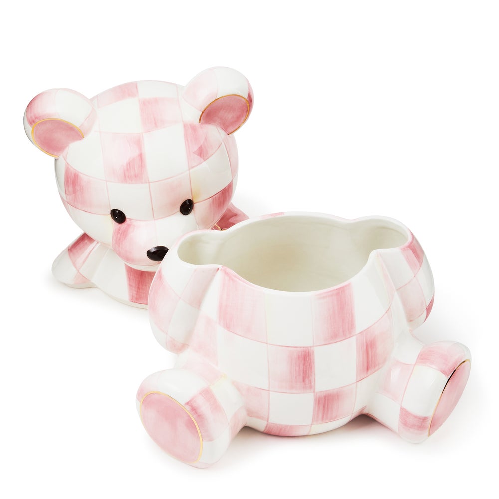 MACKENZIE-CHILDS Mackenzie-chilllds Rosy Bear Cookie Jar - Image 3