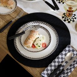 Check Faux Leather Placemat