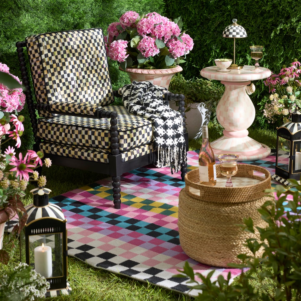 Calypso Checked Indoor/Outdoor Rug - Image 6