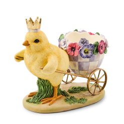 MACKENZIE-CHILDS Mackenzie-chilllds Pansy Party Chick with Cart