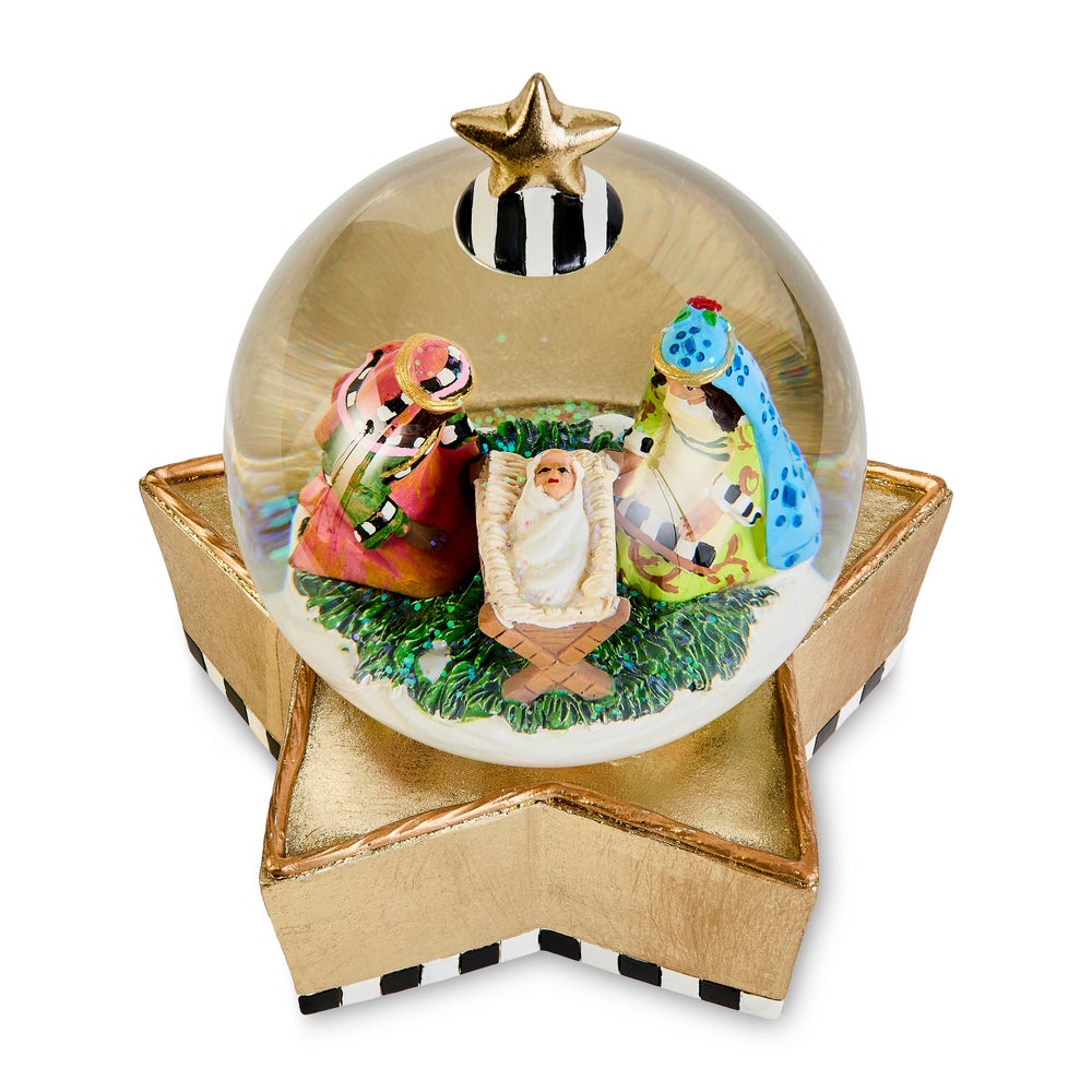 MACKENZIE-CHILDS Mackenzie-chilllds Patience Brewster Nativity Snow Globe - Image 6
