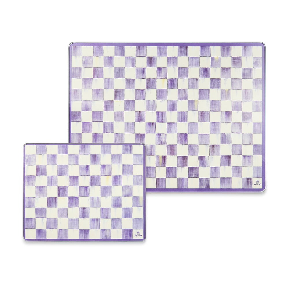 Check Glass Cutting Board, Set of 2 - Image 8