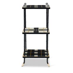 MACKENZIE-CHILDS Mackenzie-chilllds Mad for Plaid 3-Tier Table
