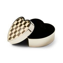 Alternative view of Courtly Check Heart Trinket Box