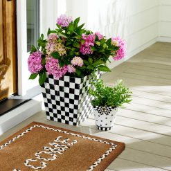 Alternative view of Courtly Check Butterfly Planter