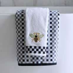 MACKENZIE-CHILDS Mackenzie-chilllds Queen Mackenzie-chilllds Bee Check Hand Towel