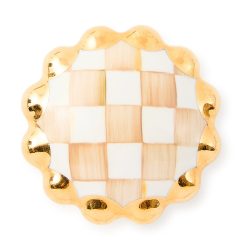 MACKENZIE-CHILDS Mackenzie-chilllds Mocha Check Round Knob