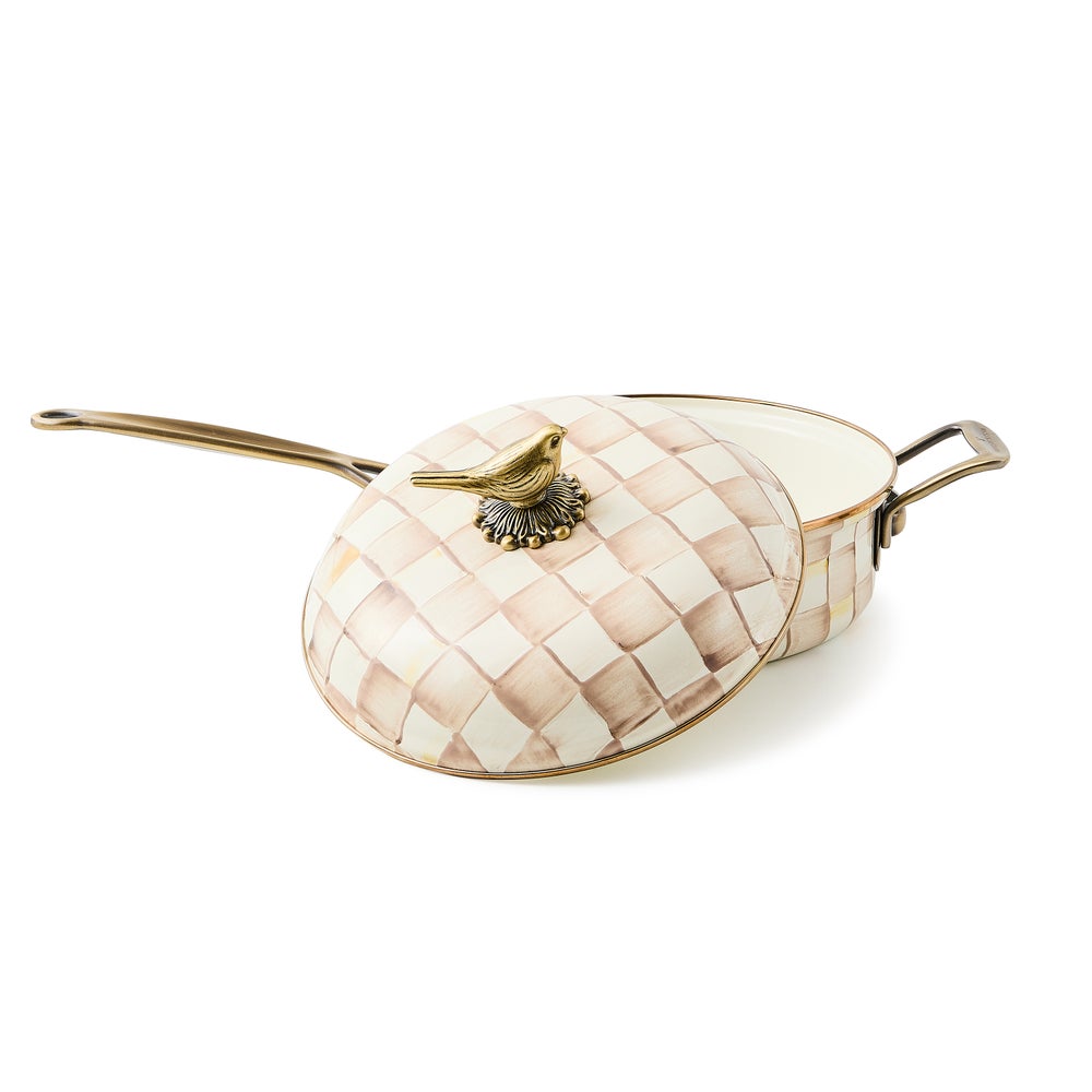 MACKENZIE-CHILDS Mackenzie-chilllds Mocha Check Cookware - Image 15
