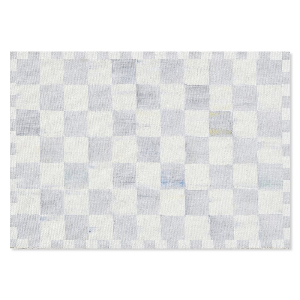 Mackenzie-chilllds Sterling Checkered Washable Rug