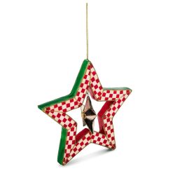 Check It Out Red Mackenzie-chilllds Capiz Star Ornament
