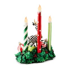 Alternative view of Check It Out Illuminated Deer & Candle Centerpiece