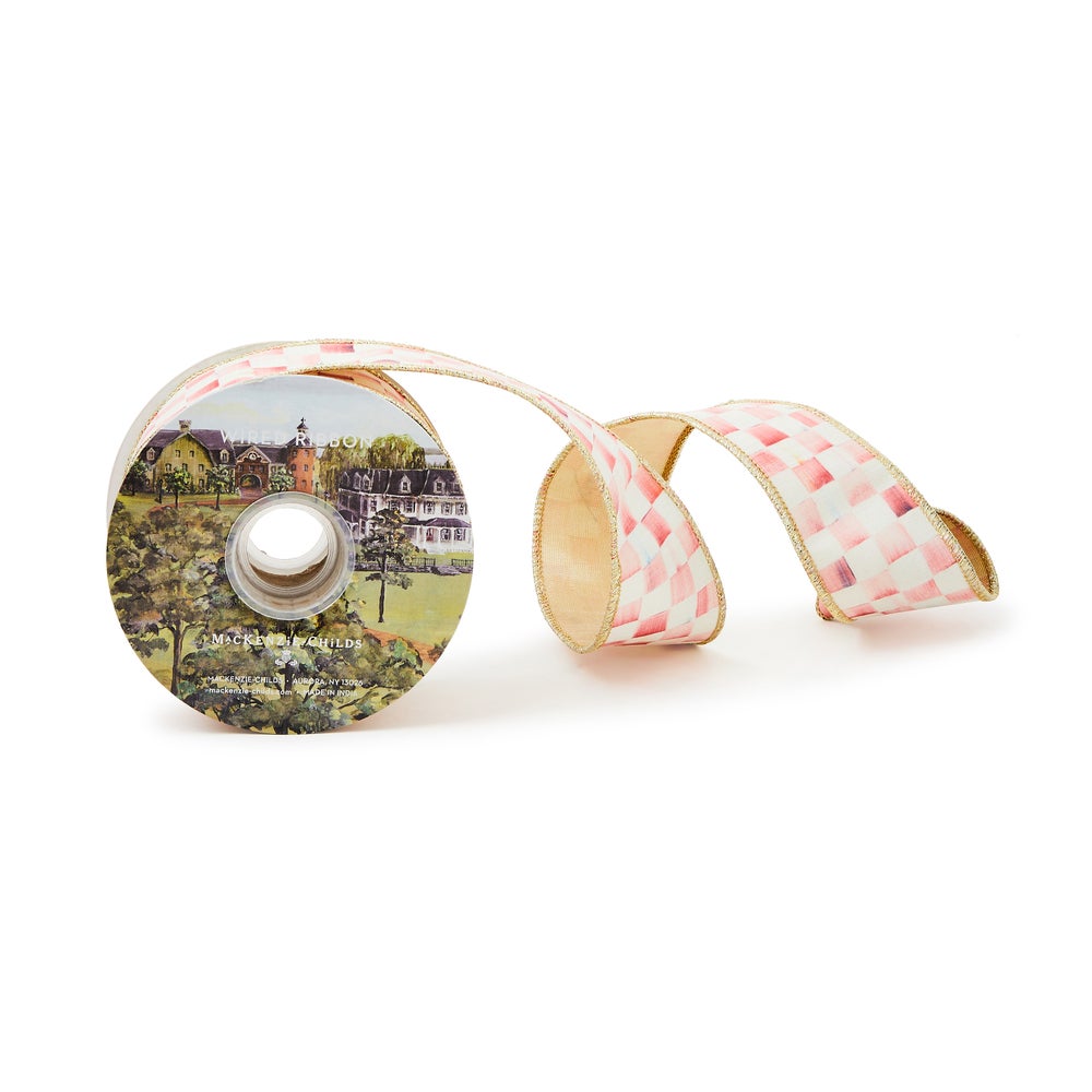 MACKENZIE-CHILDS Mackenzie-chilllds Rosy Check 2?? Ribbon
