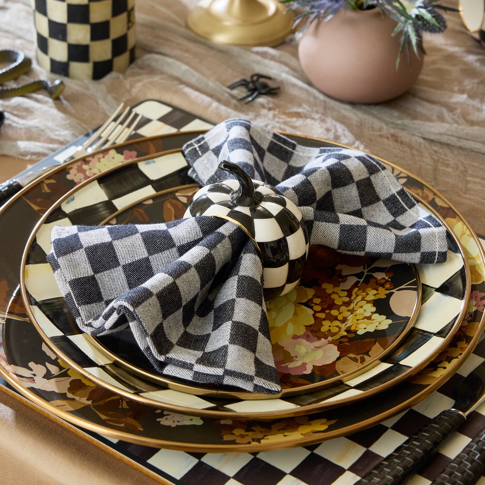 Courtly Check Pumpkin Napkin Rings, Set of 4 - Image 2