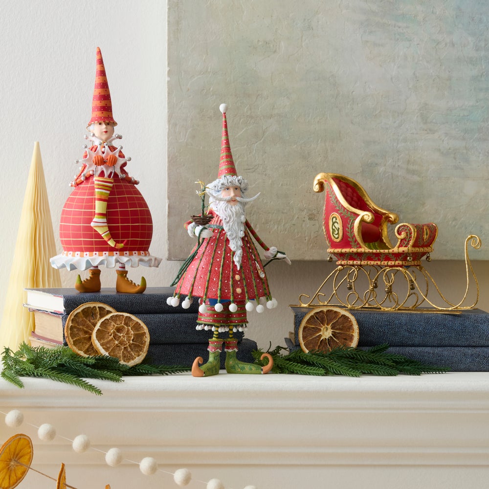MACKENZIE-CHILDS Mackenzie-chilllds Patience Brewster Dash Away Dashing Santa Figure - Image 3