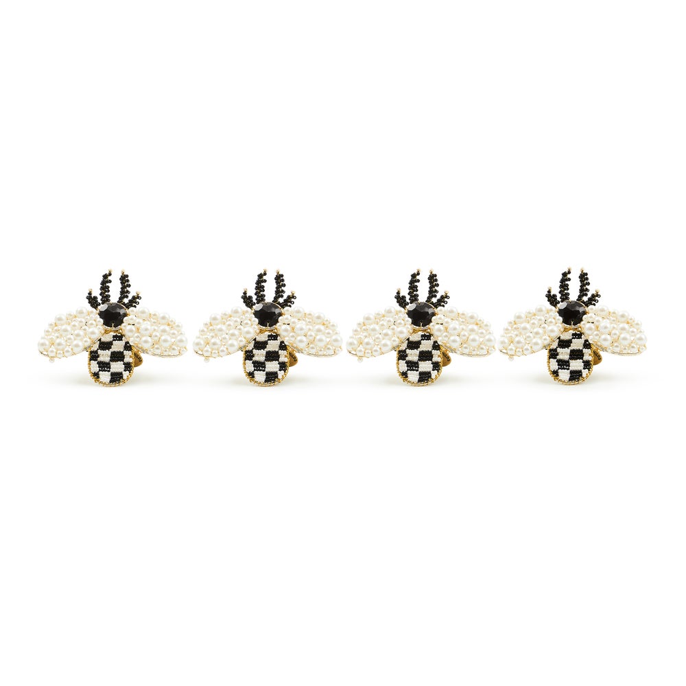 Bee Napkin Rings, Set of 4 - Image 3