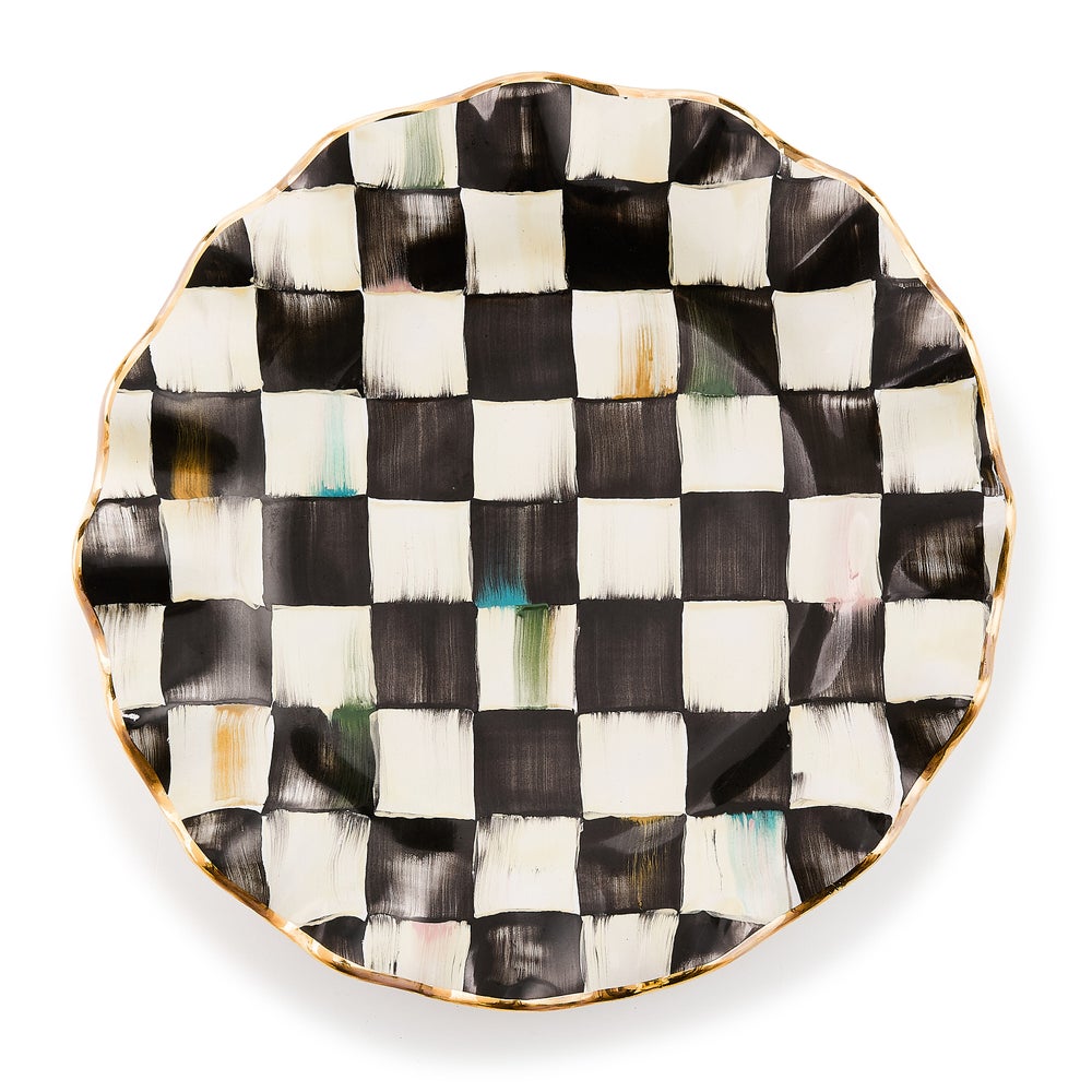Courtly Check Fluted Ceramic Dinnerware - Image 4