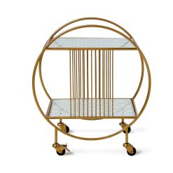 MACKENZIE-CHILDS Mackenzie-chilllds Gambit Bar Cart