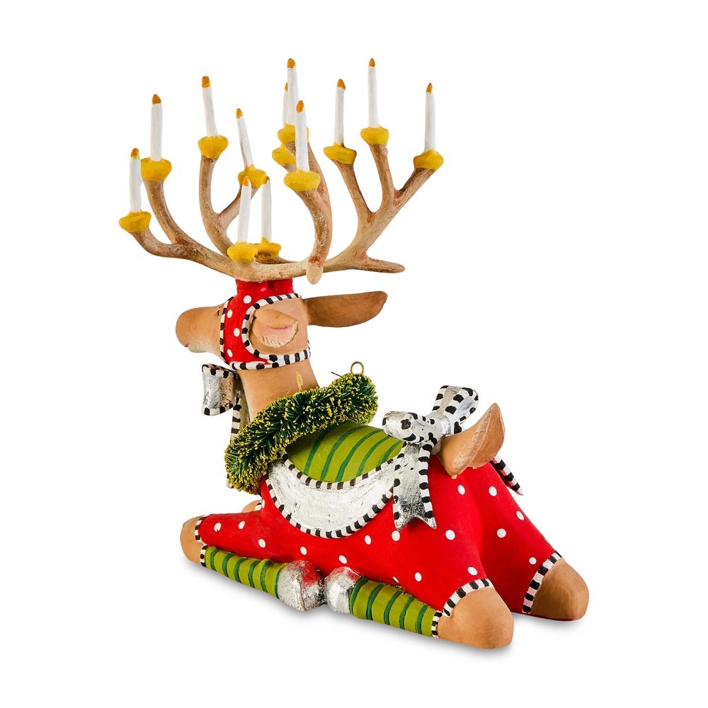 MACKENZIE-CHILDS Mackenzie-chilllds Patience Brewster Dash Away Sitting Reindeer - Image 12