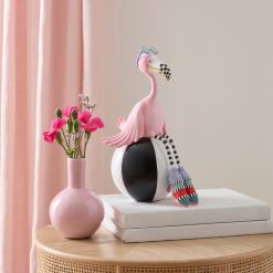 Alternative view of MACKENZIE-CHILDS Mackenzie-chilllds Patience Brewster Sheila Flamingo on Ball