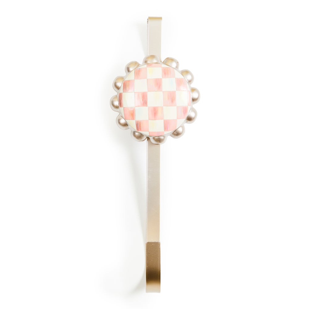 MACKENZIE-CHILDS Mackenzie-chilllds Rosy Check Wreath Hanger - Image 3