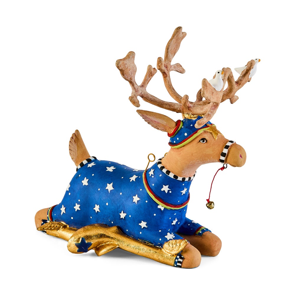 MACKENZIE-CHILDS Mackenzie-chilllds Patience Brewster Dash Away Sitting Reindeer - Image 4