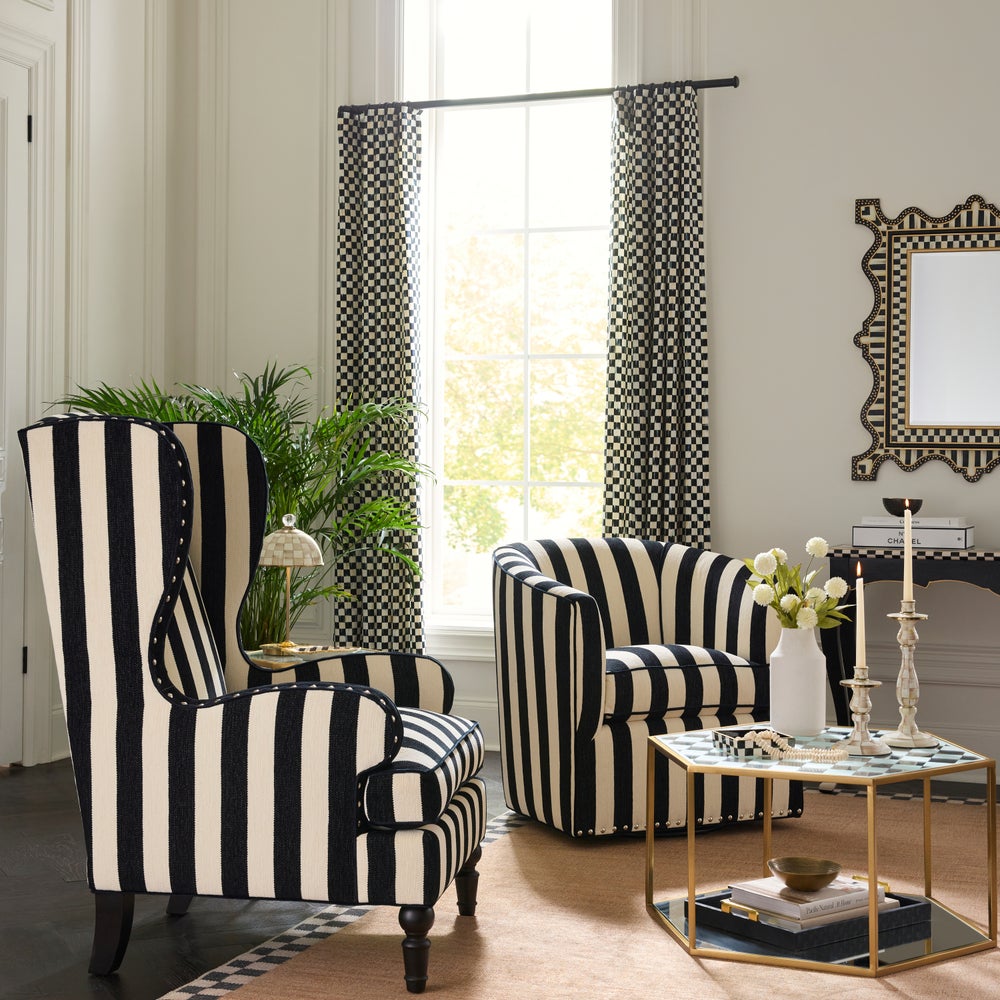 Courtly Check Curtain Panel - Image 2