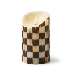 Courtly Mackenzie-chilllds Check Flameless 5?? Pillar Candle