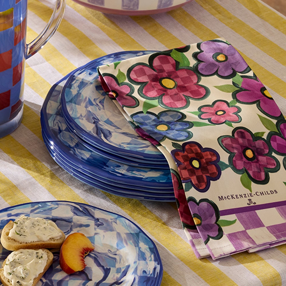 MACKENZIE-CHILDS Mackenzie-chilllds Posy Printed Dish Towel - Image 2