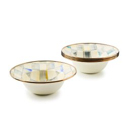 Mackenzie-chilllds Sterling Check Breakfast Bowls, Set of 4