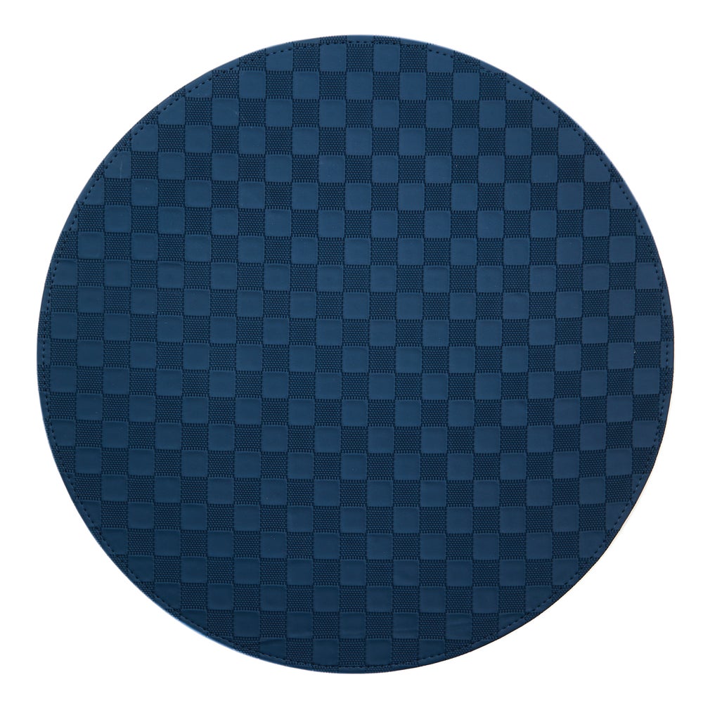 Check Faux Leather Placemat - Image 5