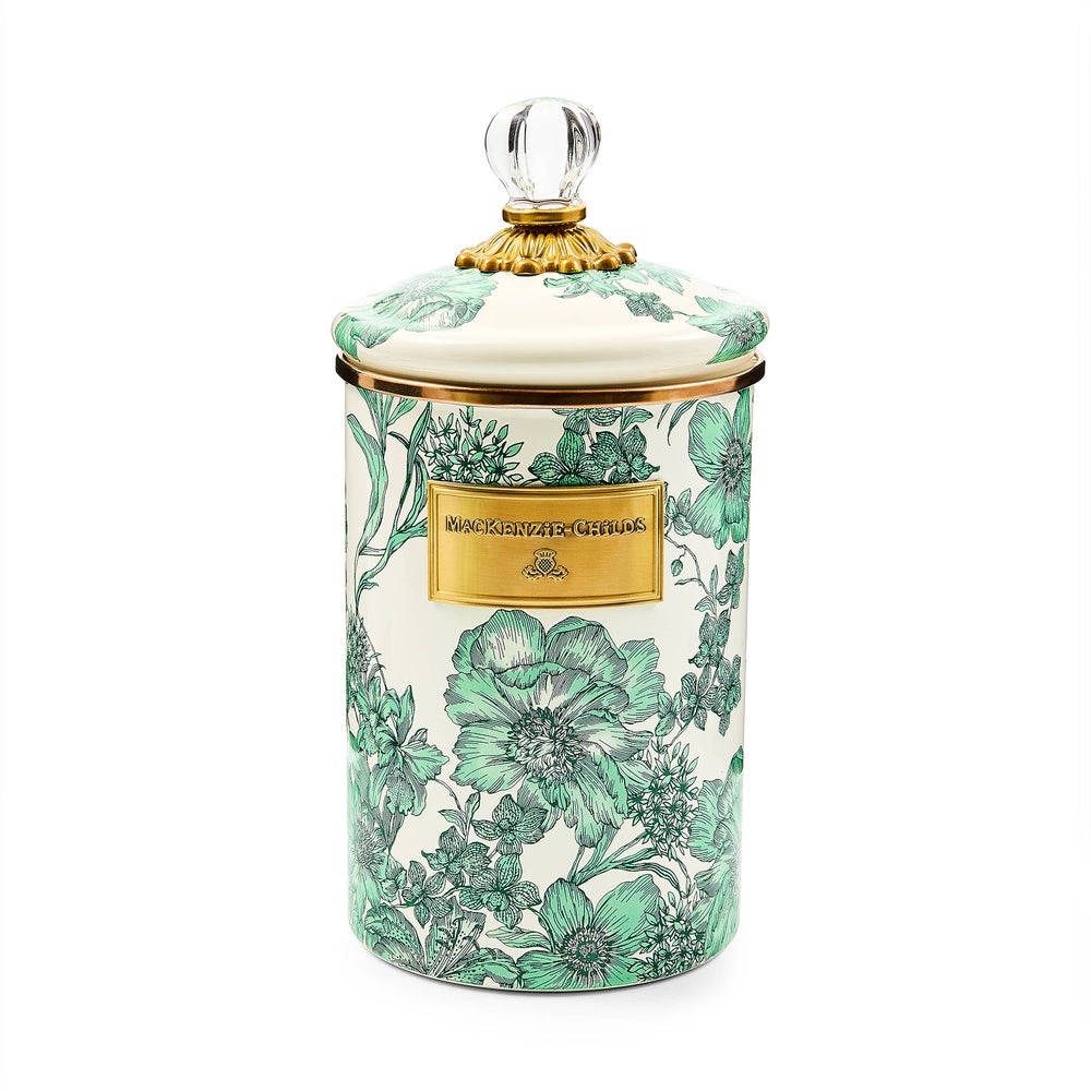 MACKENZIE-CHILDS Mackenzie-chilllds Emerald English Garden Canisters - Image 3