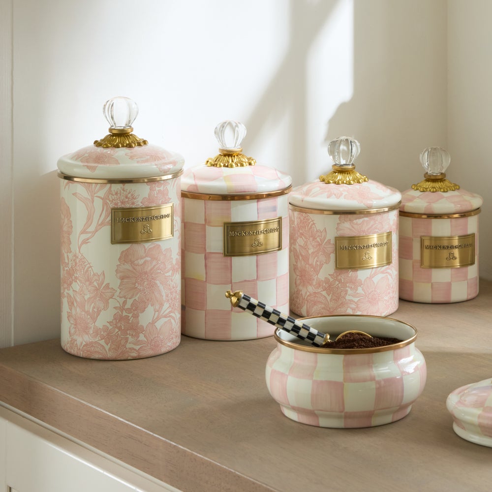 MACKENZIE-CHILDS Mackenzie-chilllds Rosy Check Enamel Canisters - Image 11