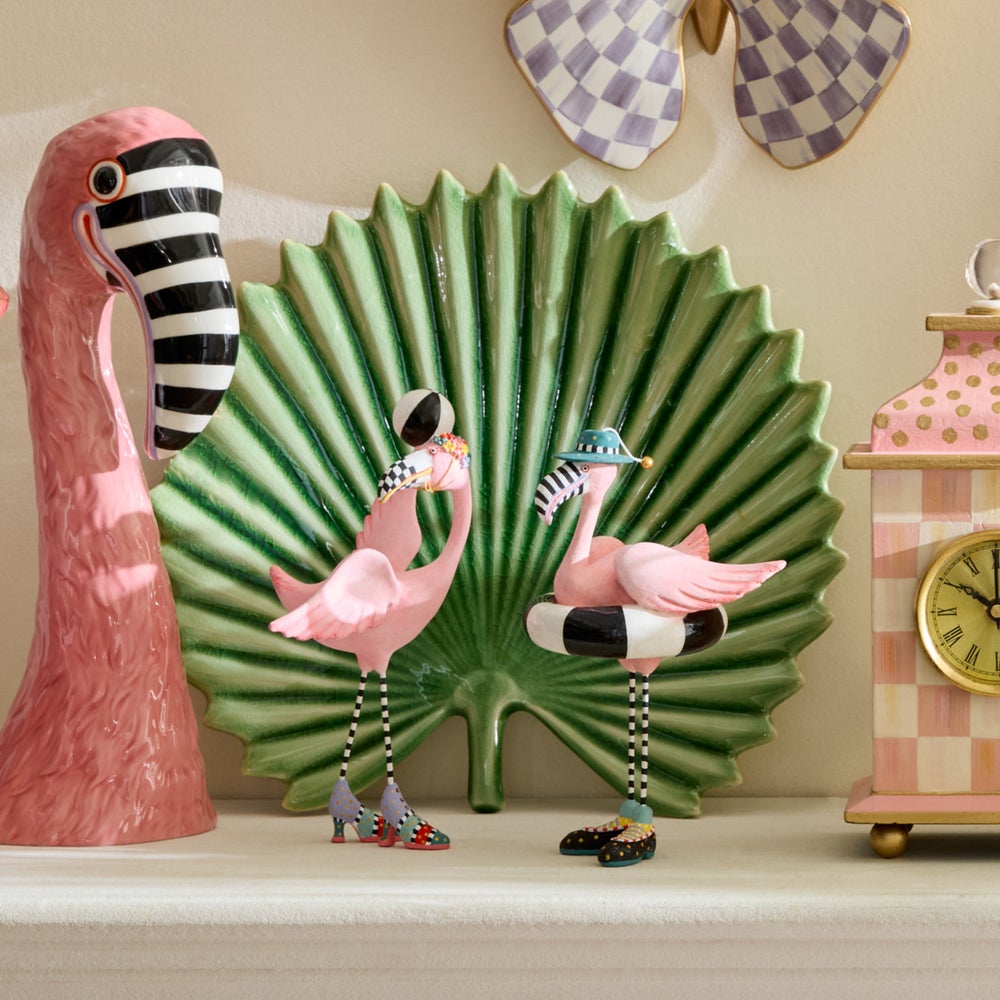 MACKENZIE-CHILDS Mackenzie-chilllds Patience Brewster Sheila and Sheldon Flamingo Figurines - Image 6