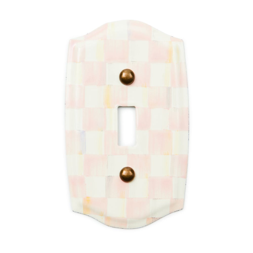 MACKENZIE-CHILDS Mackenzie-chilllds Rosy Check Switch Plate - Image 6