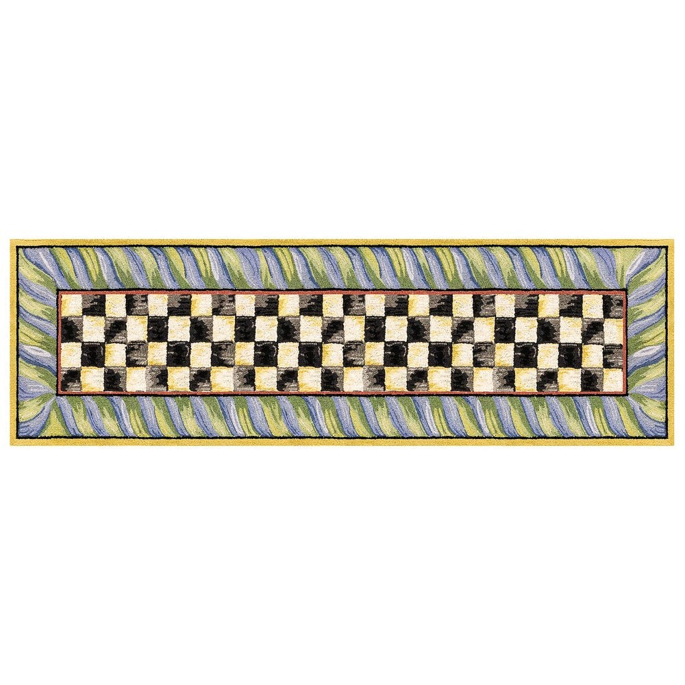 Courtly Check Purple & Green Washable Rug - Image 5