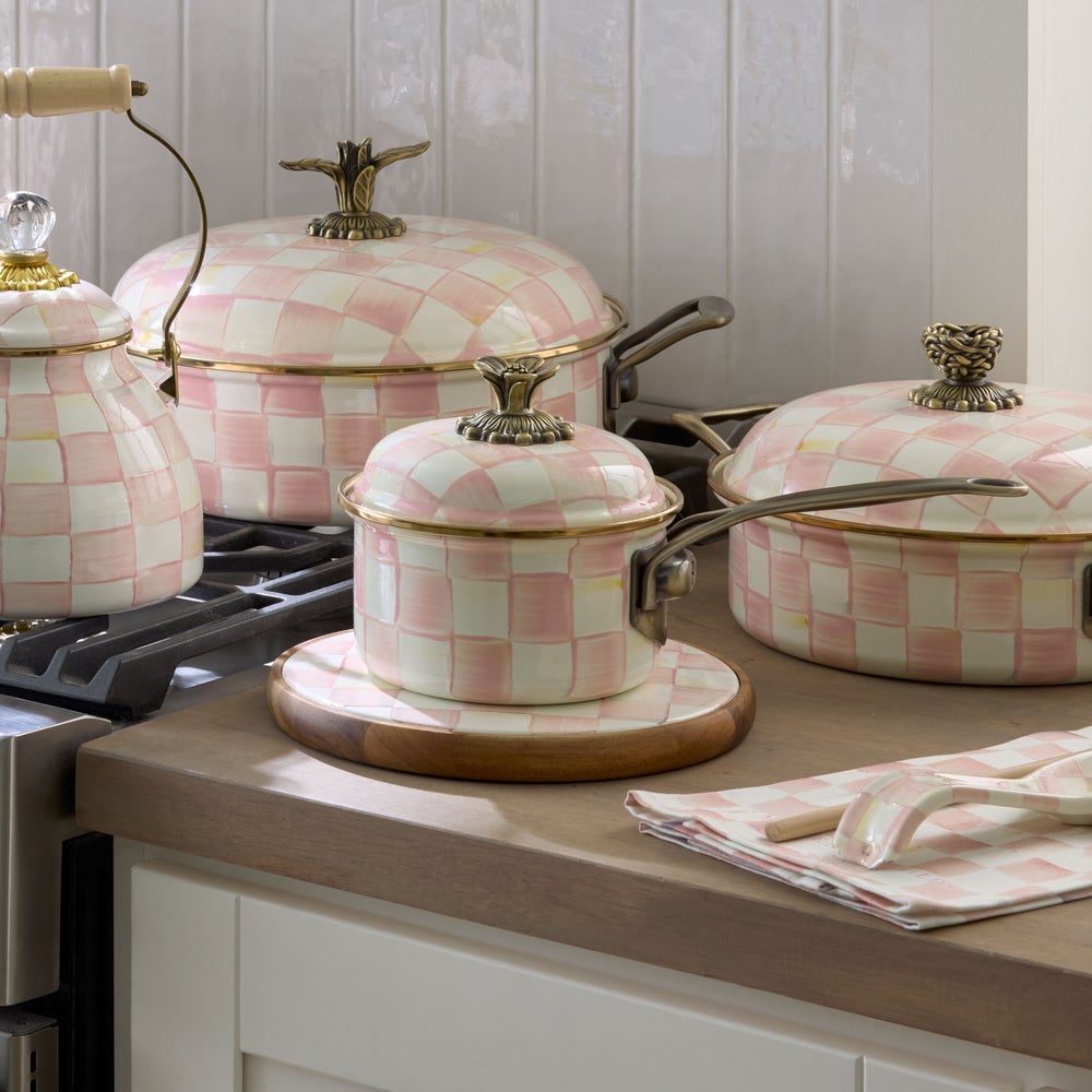 MACKENZIE-CHILDS Mackenzie-chilllds Rosy Check Cookware - Image 3