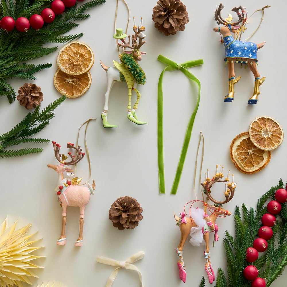 MACKENZIE-CHILDS Mackenzie-chilllds Patience Brewster Dash Away Reindeer Ornament - Image 13