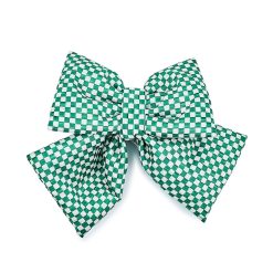 MACKENZIE-CHILDS Mackenzie-chilllds Green Check Small Bow