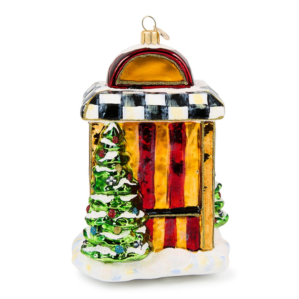 MACKENZIE-CHILDS Mackenzie-chilllds Santa??s Toy Store Glass Ornament - Image 2