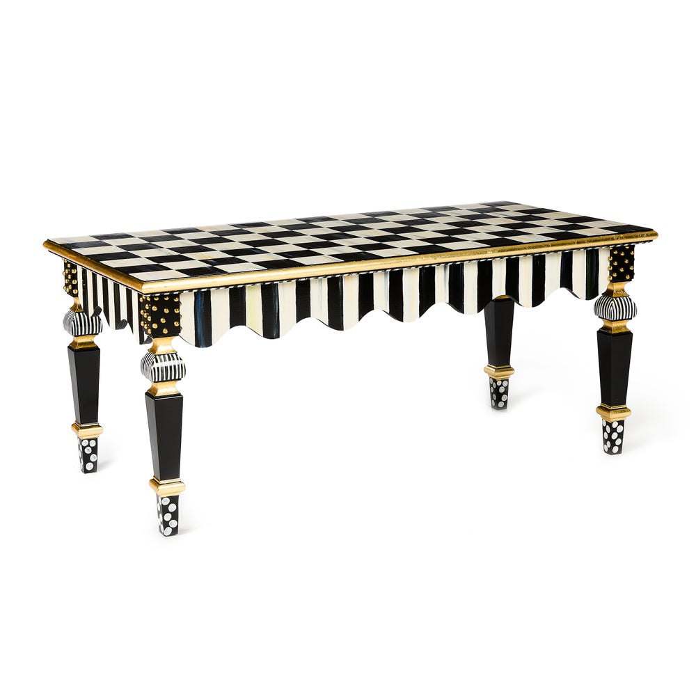Courtly Check & Stripe Coffee Table - Image 7