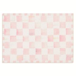 MACKENZIE-CHILDS Mackenzie-chilllds Rosy Checkered Washable Rug