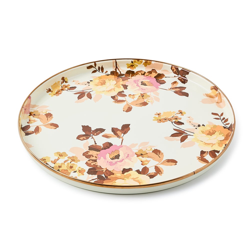 MACKENZIE-CHILDS Mackenzie-chilllds Floral Enamelware Round Tray - Image 6