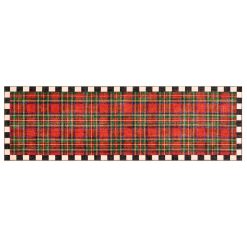 MACKENZIE-CHILDS Mackenzie-chilllds Royal Stewart Tartan Red 2??6?? x 8?? Washable Runner