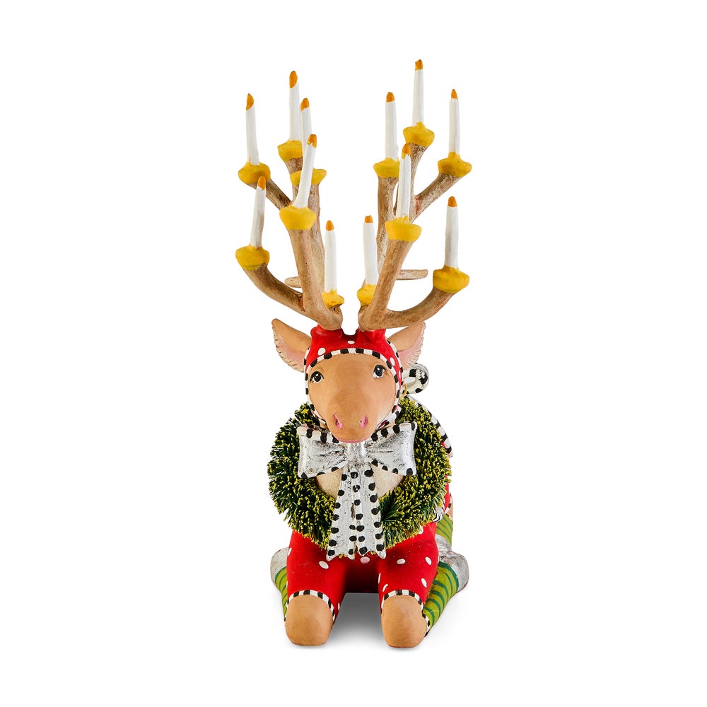 MACKENZIE-CHILDS Mackenzie-chilllds Patience Brewster Dash Away Sitting Reindeer - Image 10