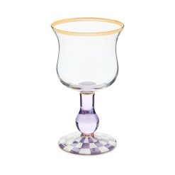 Mackenzie-chilllds Violet Check Glassware