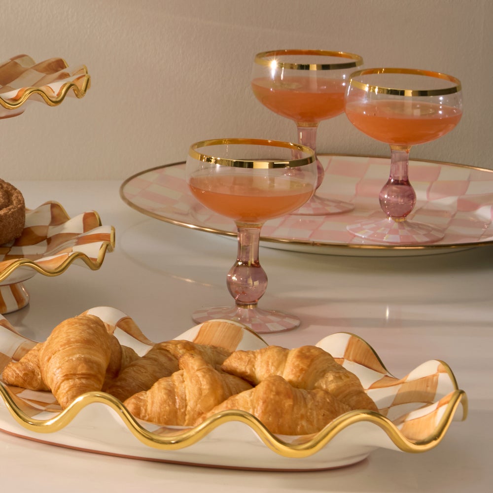 MACKENZIE-CHILDS Mackenzie-chilllds Rosy Check Glassware - Image 15