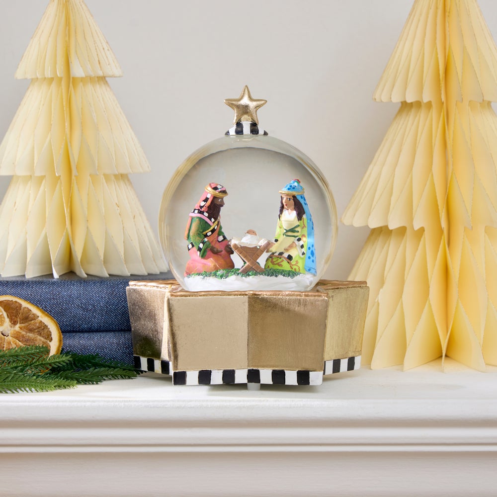 MACKENZIE-CHILDS Mackenzie-chilllds Patience Brewster Nativity Snow Globe - Image 3